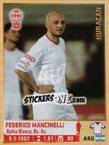 Sticker Mancinelli - Fùtbol Argentino 2014 n. 407 - Panini