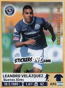 Sticker L. Velazquez - Fùtbol Argentino 2014 n. 417 - Panini