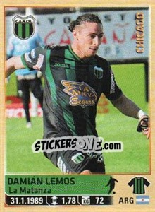Sticker Damian Lemos - Fùtbol Argentino 2014 n. 432 - Panini