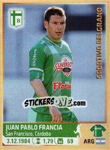 Cromo Francia - Fùtbol Argentino 2014 n. 474 - Panini