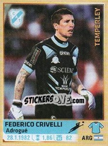 Sticker Crivelli - Fùtbol Argentino 2014 n. 478 - Panini