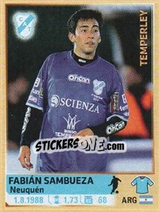 Sticker Sambueza - Fùtbol Argentino 2014 n. 481 - Panini