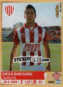 Figurina Barisone - Fùtbol Argentino 2014 n. 487 - Panini