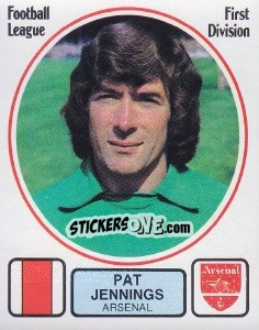 Figurina Pat Jennings - UK Football 1981-1982 - Panini