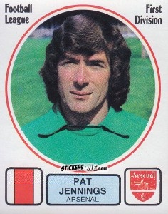 Sticker Pat Jennings - UK Football 1981-1982 n. 4 - Panini
