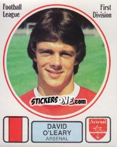 Cromo David O'Leary - UK Football 1981-1982 - Panini