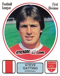Cromo Steve Gatting - UK Football 1981-1982 - Panini