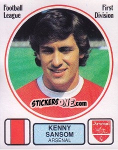 Cromo Kenny Sansom - UK Football 1981-1982 - Panini