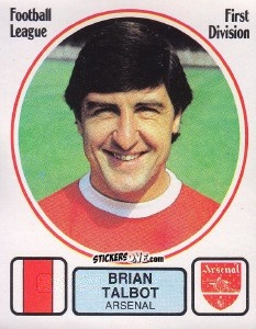 Sticker Brian Talbot - UK Football 1981-1982 n. 13 - Panini
