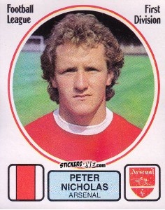 Sticker Peter Nicholas - UK Football 1981-1982 n. 14 - Panini