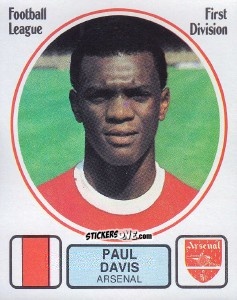 Sticker Paul Davis - UK Football 1981-1982 - Panini