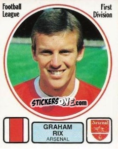 Figurina Graham Rix - UK Football 1981-1982 - Panini