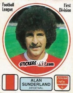 Sticker Alan Sunderland - UK Football 1981-1982 - Panini