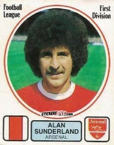 Figurina Alan Sunderland - UK Football 1981-1982 n. 17 - Panini