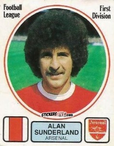 Figurina Alan Sunderland - UK Football 1981-1982 - Panini