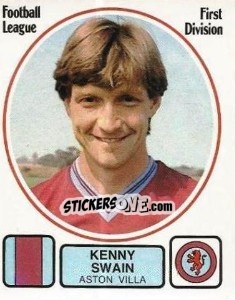 Sticker Kenny Swain - UK Football 1981-1982 - Panini