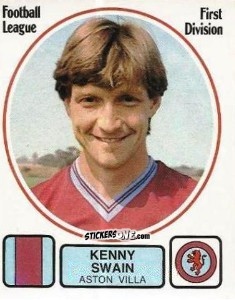 Figurina Kenny Swain - UK Football 1981-1982 n. 20 - Panini