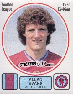 Sticker Allan Evans - UK Football 1981-1982 - Panini