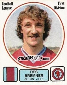 Sticker Des Bremner - UK Football 1981-1982 - Panini