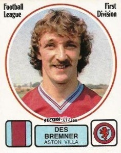 Sticker Des Bremner - UK Football 1981-1982 n. 24 - Panini