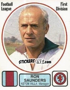 Sticker Ron Saunders - UK Football 1981-1982 - Panini