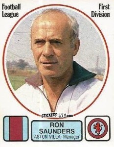 Figurina Ron Saunders - UK Football 1981-1982 - Panini