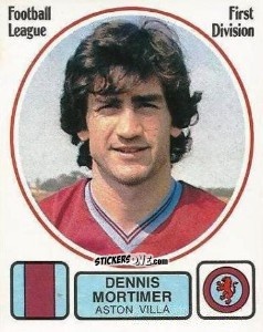 Sticker Dennis Mortimer - UK Football 1981-1982 n. 27 - Panini
