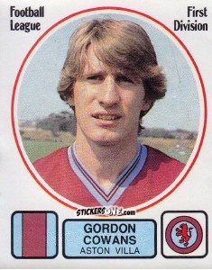 Sticker Gordon Cowans - UK Football 1981-1982 n. 28 - Panini