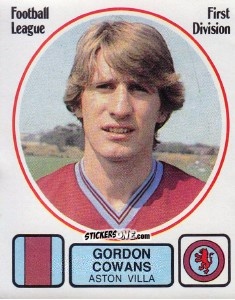 Sticker Gordon Cowans - UK Football 1981-1982 - Panini