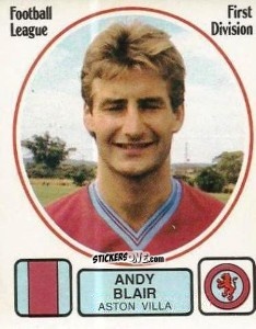 Cromo Andy Blair - UK Football 1981-1982 - Panini