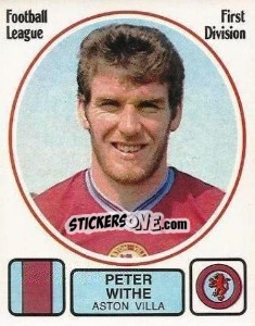 Figurina Peter Withe - UK Football 1981-1982 - Panini