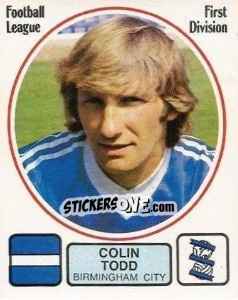 Sticker Colin Todd - UK Football 1981-1982 - Panini