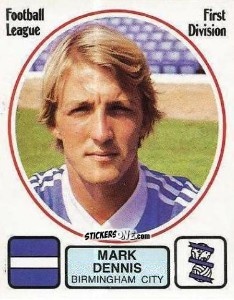 Sticker Mark Dennis - UK Football 1981-1982 n. 38 - Panini