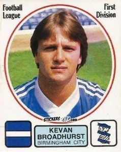 Figurina Kevin Broadhurst - UK Football 1981-1982 - Panini