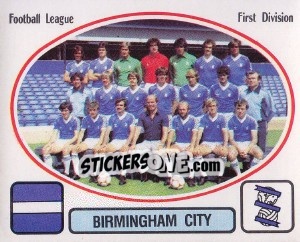 Sticker Team Photo - UK Football 1981-1982 - Panini