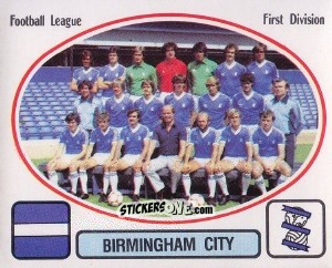 Cromo Team Photo - UK Football 1981-1982 - Panini