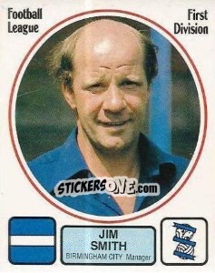 Figurina Jim Smith - UK Football 1981-1982 - Panini