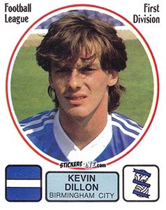 Figurina Kevin Dillon - UK Football 1981-1982 - Panini