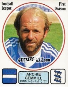Sticker Archie Gemmill - UK Football 1981-1982 - Panini