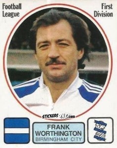 Cromo Frank Worthington - UK Football 1981-1982 - Panini