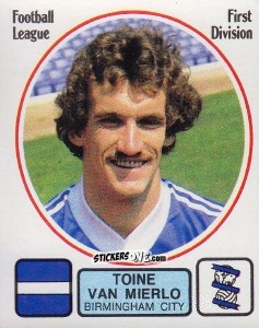 Sticker Toine van Mierlo - UK Football 1981-1982 n. 45 - Panini