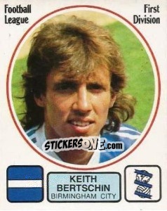 Figurina Keith Bertschin - UK Football 1981-1982 - Panini