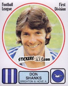 Sticker Don Shanks - UK Football 1981-1982 - Panini