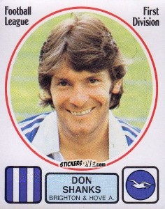 Sticker Don Shanks - UK Football 1981-1982 n. 51 - Panini