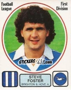 Figurina Steve Foster - UK Football 1981-1982 - Panini