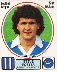 Sticker Steve Foster - UK Football 1981-1982 n. 52 - Panini