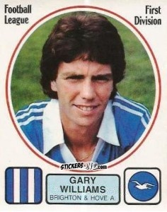 Cromo Gary Williams - UK Football 1981-1982 - Panini