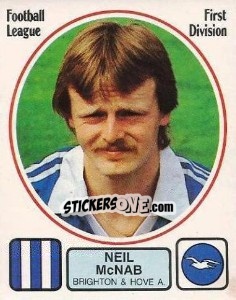 Cromo Neil McNab - UK Football 1981-1982 - Panini