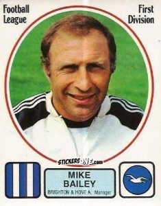 Figurina Mike Bailey - UK Football 1981-1982 - Panini