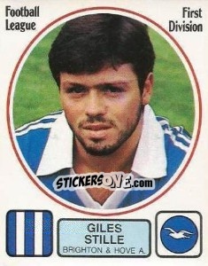 Figurina Giles Stille - UK Football 1981-1982 - Panini